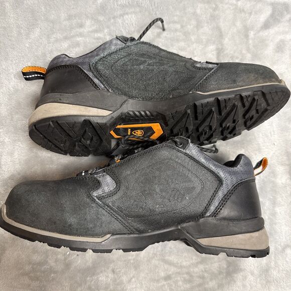 Ariat Men's Composite Toe Work Shoes Size 9 Black Gray ASTM F2413-18 - Picture 8 of 10